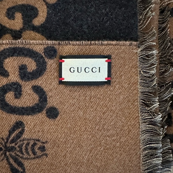 Gucci unisex Bees and stars GG jacquard scarf - Picture 9 of 10